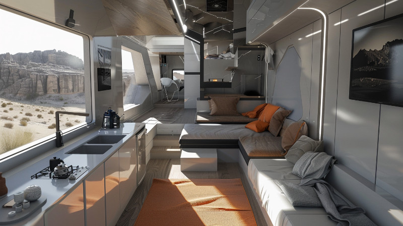 tesla tiny house garage roof bedroom